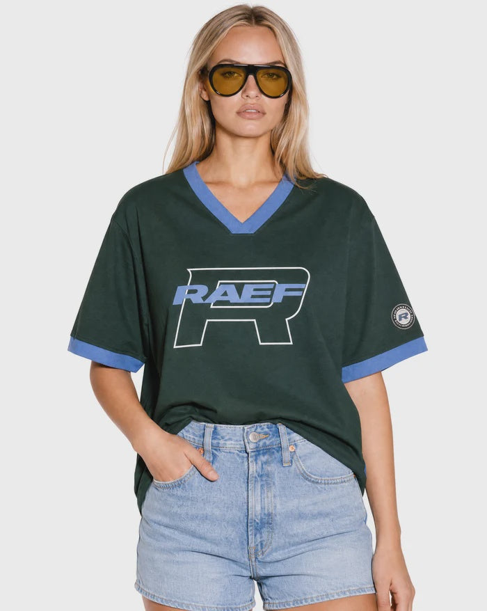 PRE ORDER - RAEF THE LABEL - KYA V NECK TEE - PINE