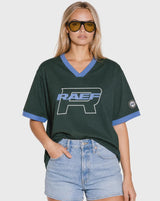 PRE ORDER - RAEF THE LABEL - KYA V NECK TEE - PINE