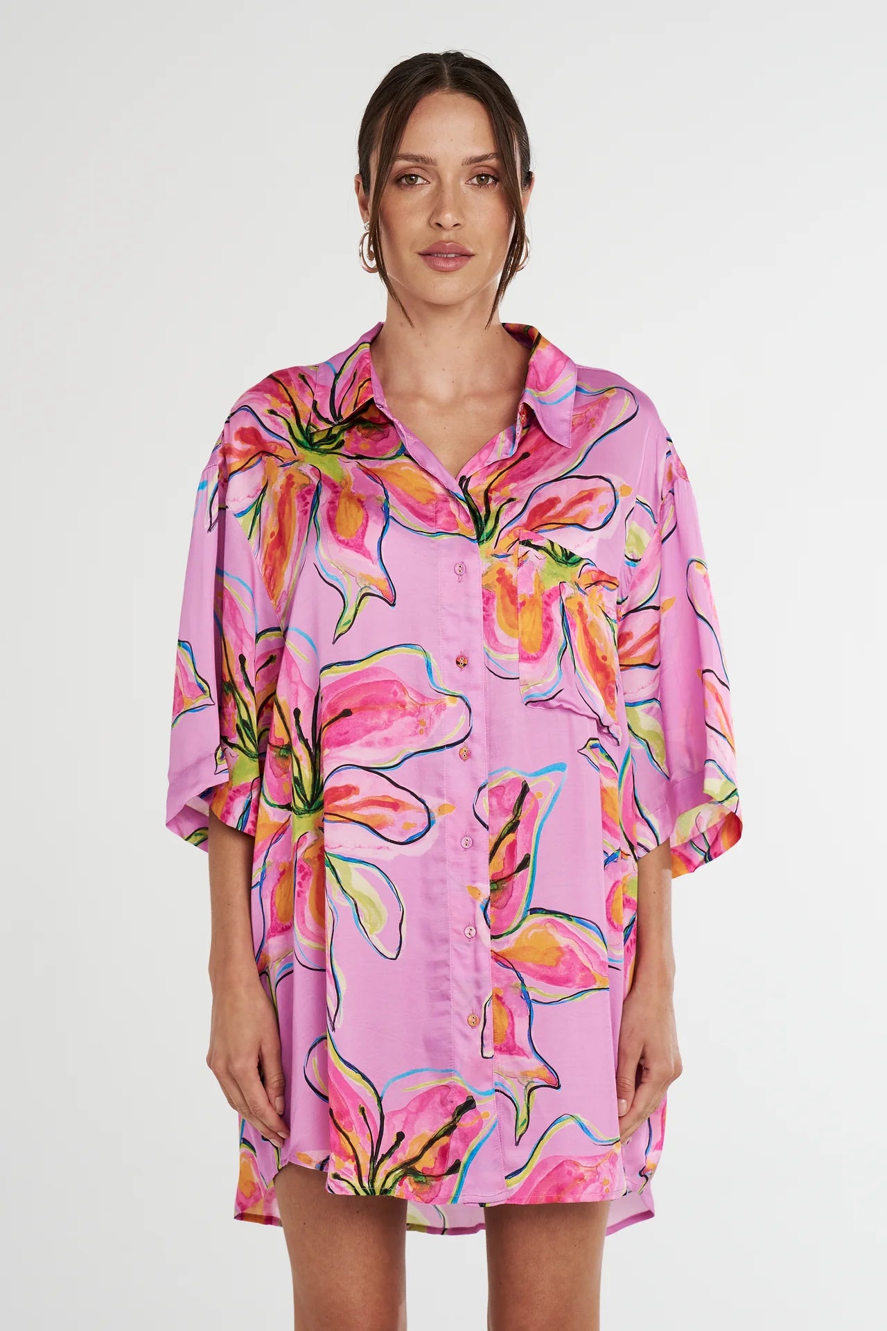 SUMMI SUMMI - BIG SHIRT - LILAC LILY LIL