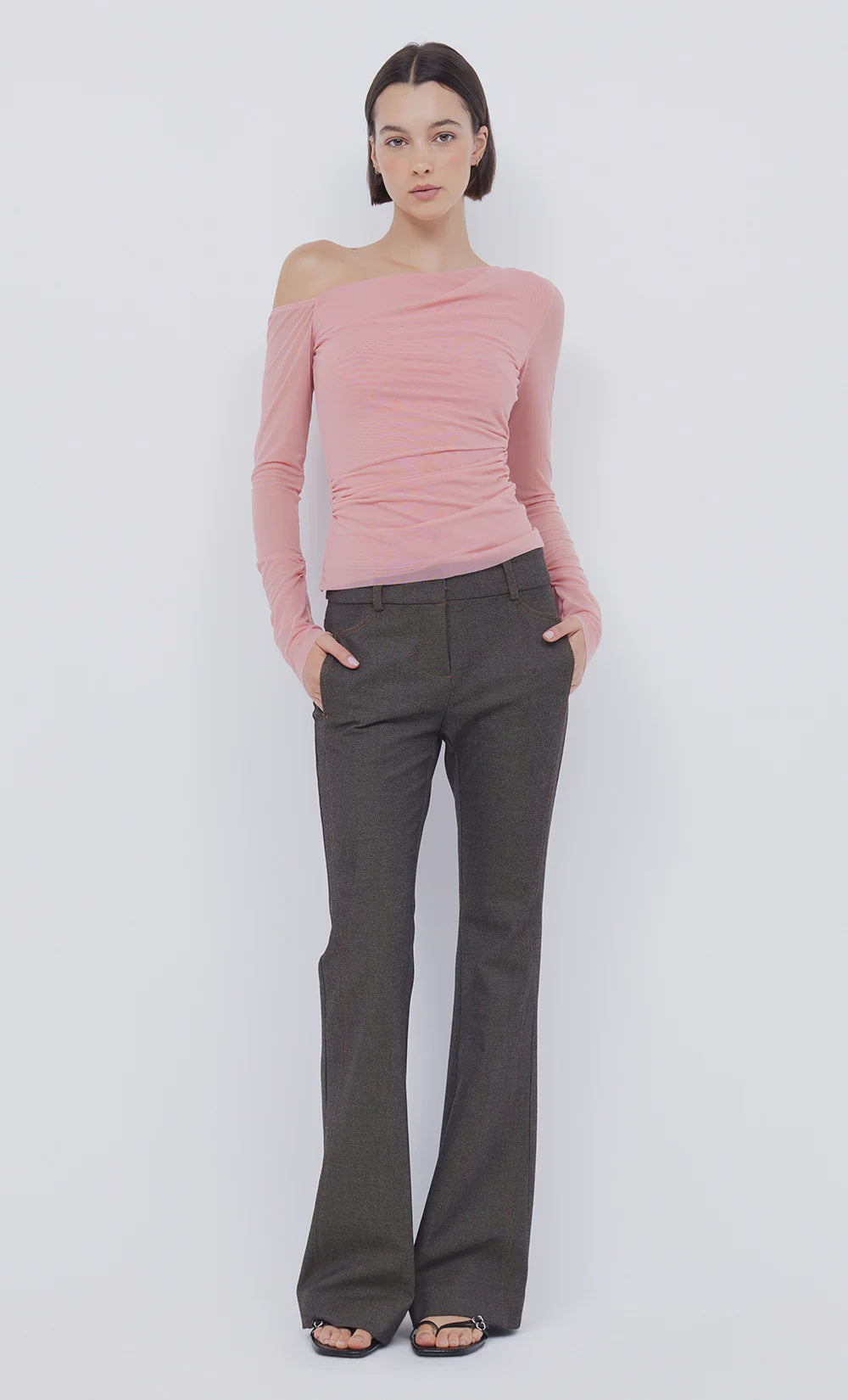 BEC & BRIDGE - LIV LONG SLEEVE TOP - PINK SHERBIT