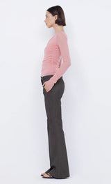 BEC & BRIDGE - LIV LONG SLEEVE TOP - PINK SHERBIT