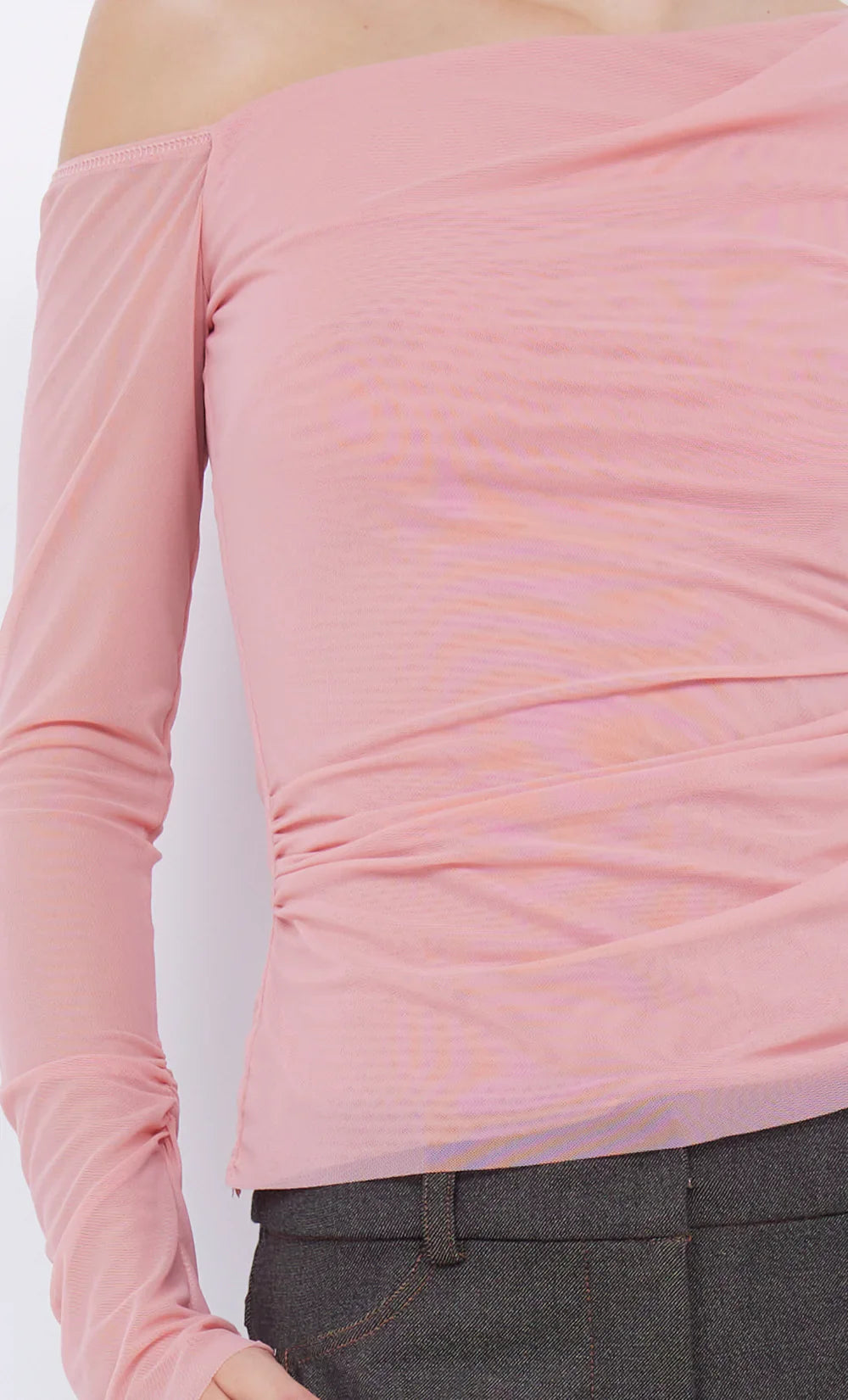 BEC & BRIDGE - LIV LONG SLEEVE TOP - PINK SHERBIT