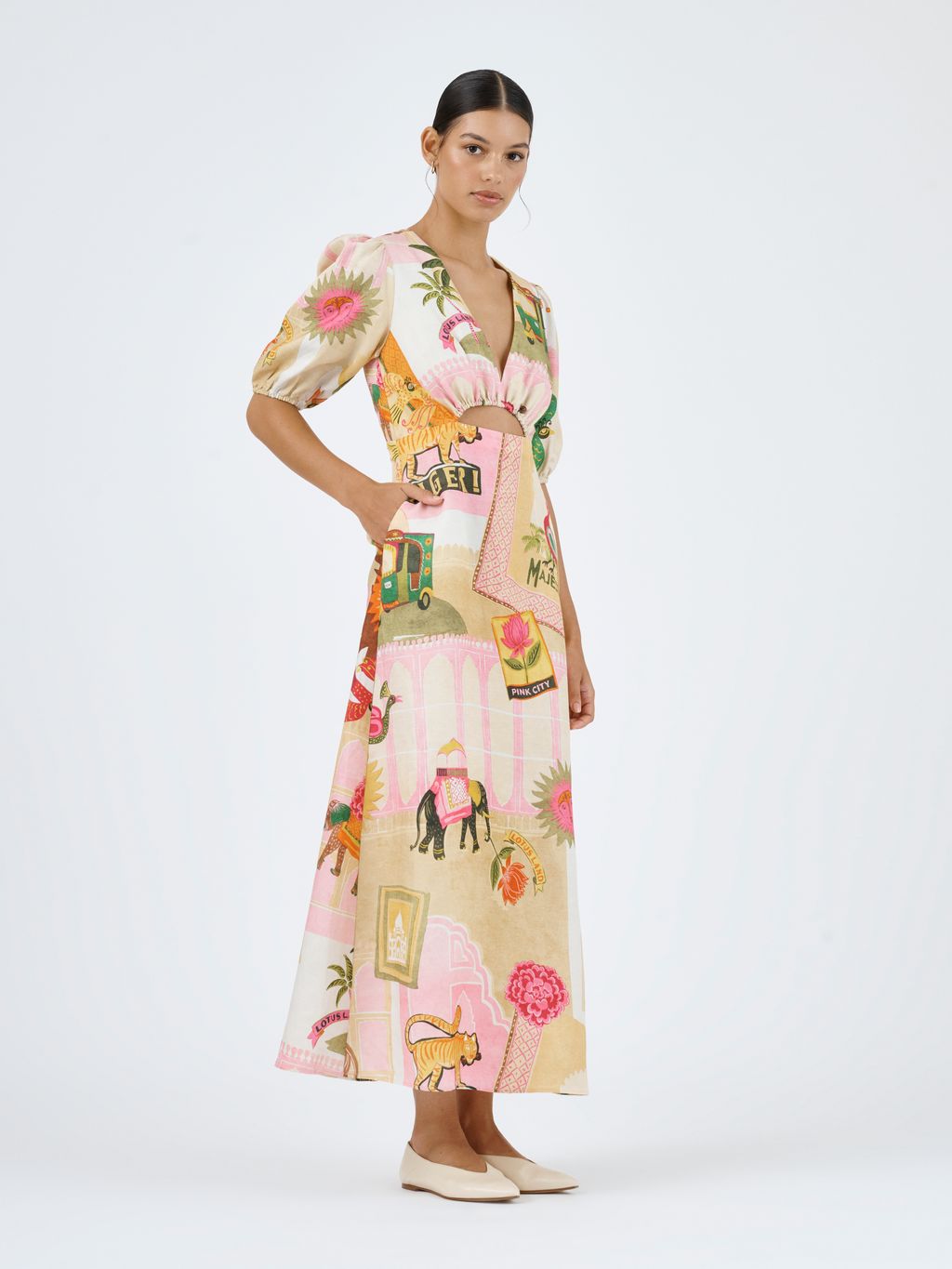 ROAME - COZMO DRESS - PINK CITY