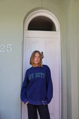 RAEF - MACI RELAXED SWEATER - CLASSIC BLUE