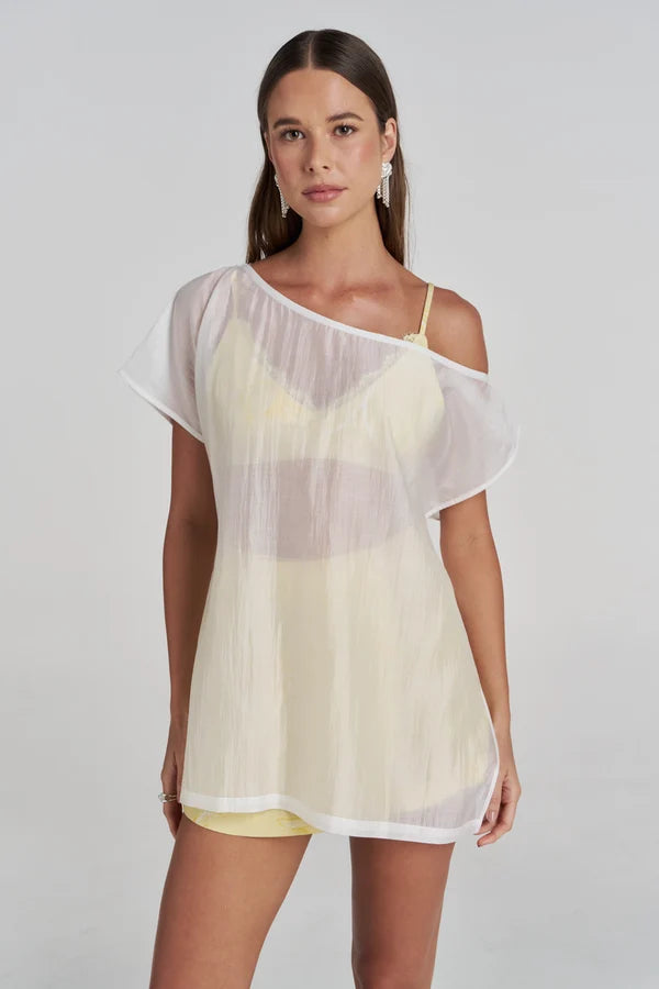 PRE-ORDER - SUMMI SUMMI - CRYSTAL TOP - WHITE