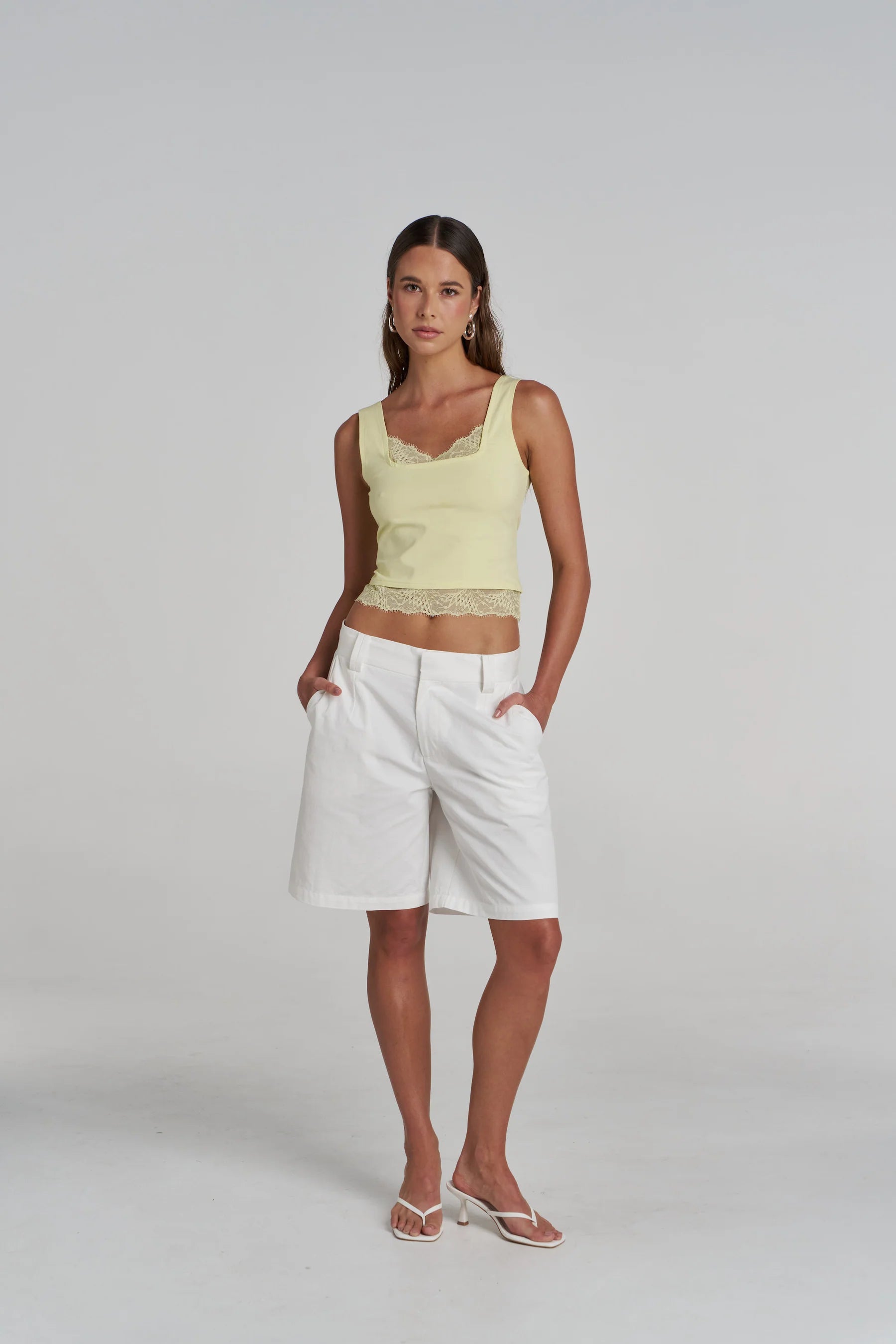 SUMMI SUMMI - BERMUDA SHORT - IVORY