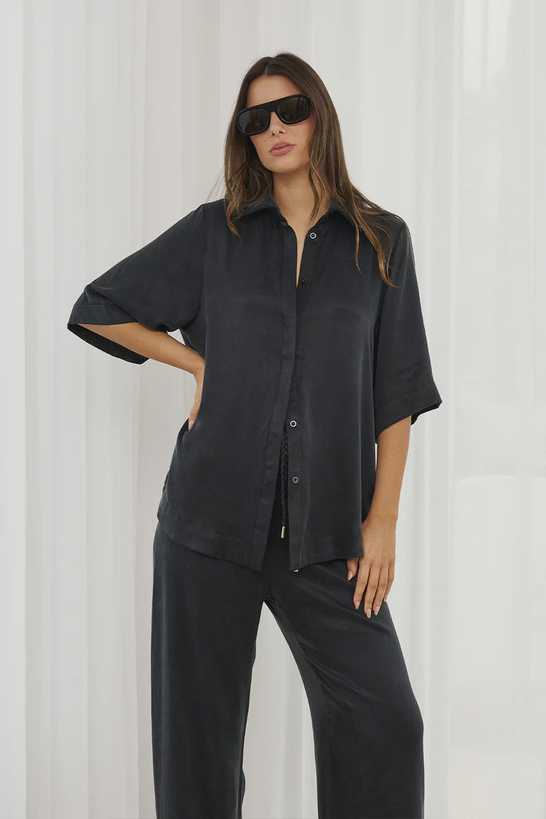 MARTIN - HAZEL SHIRT - BLACK