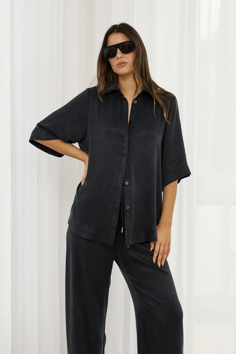 MARTIN - HAZEL SHIRT - BLACK