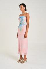 SUMMI SUMMI - STRAPLESS MESH DRESS - MEDUSA PHASE