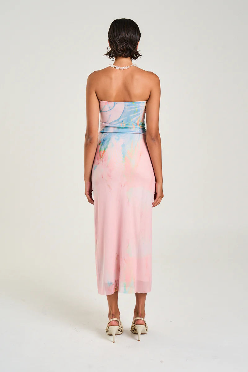 SUMMI SUMMI - STRAPLESS MESH DRESS - MEDUSA PHASE