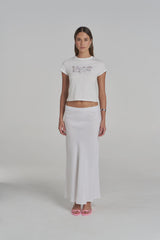 PRE-ORDER - SUMMI SUMMI - SLIP SKIRT - WHITE