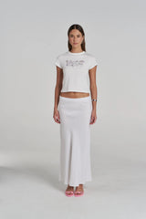 PRE-ORDER - SUMMI SUMMI - SLIP SKIRT - WHITE