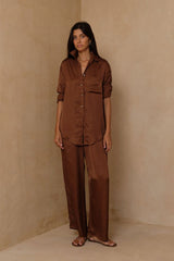 LILYA - SOLANA PANTS - CACAO BROWN