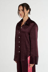 SUMMI SUMMI - CUFF SHIRT - PLUM