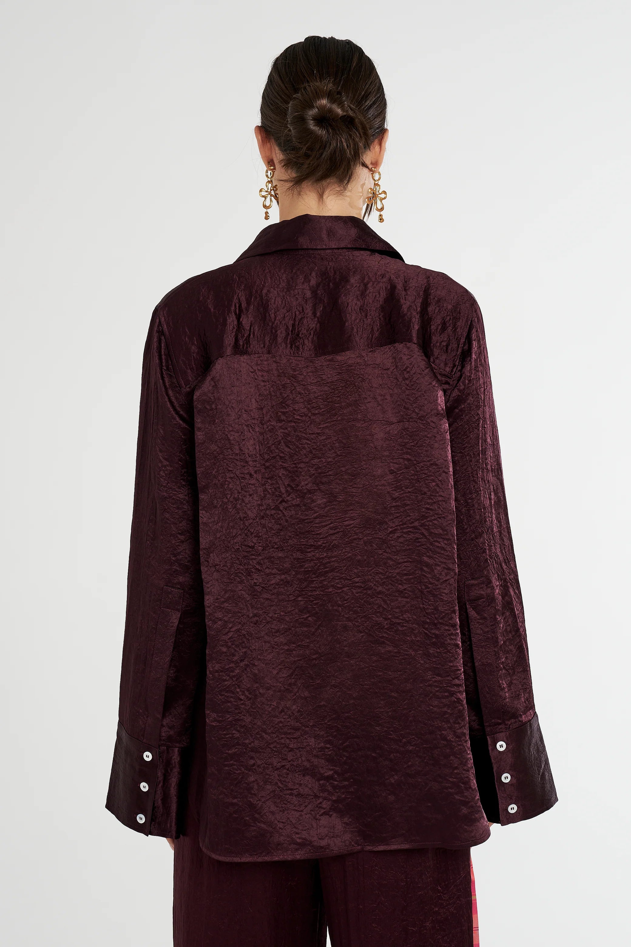 SUMMI SUMMI - CUFF SHIRT - PLUM