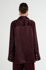SUMMI SUMMI - CUFF SHIRT - PLUM