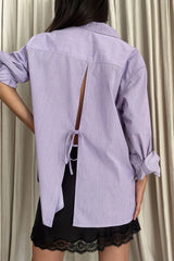 LILYA - VINNIE SHIRT - PURPLE STRIPE