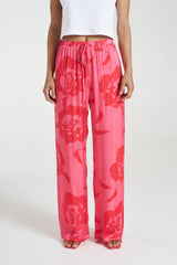 SUMMI SUMMI - ELASTIC WAIST PANTS - A ROSE BY ANY OTHER NAME