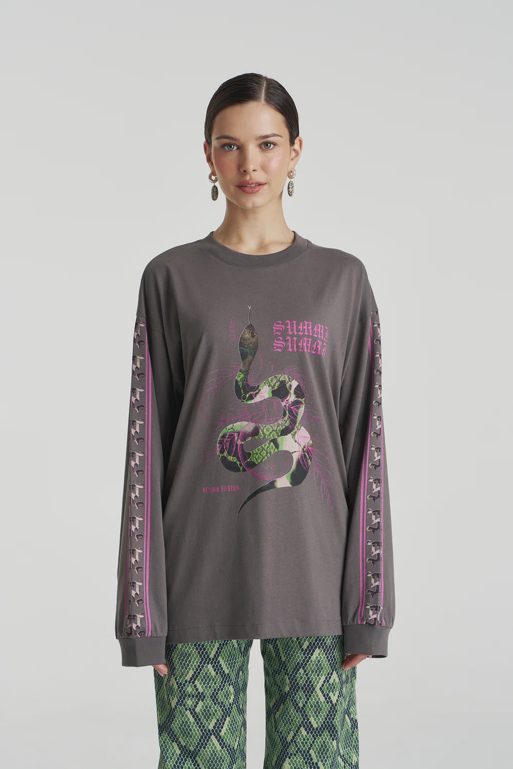 SUMMI SUMMI - EDEN LS TEE -SHADOW