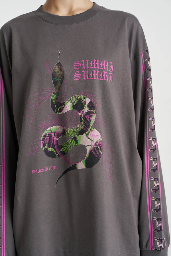 SUMMI SUMMI - EDEN LS TEE -SHADOW