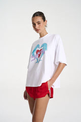 SUMMI SUMMI - I HEART DOLPHINS TEE - WHITE TROPPO