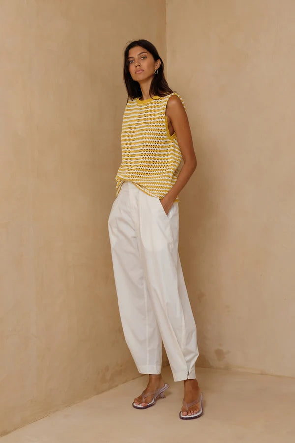 LILYA - UTILITY PANT - COCONUT IVORY