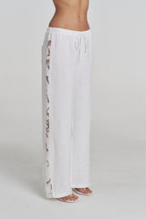 SUMMI SUMMI - RELAXED ANGLAISE PANT - WHITE