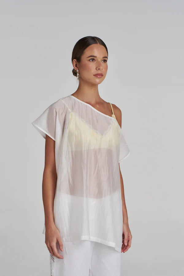 PRE-ORDER - SUMMI SUMMI - CRYSTAL TOP - WHITE