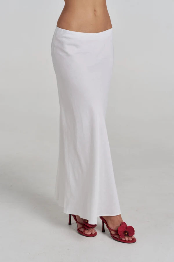 PRE-ORDER - SUMMI SUMMI - SLIP SKIRT - WHITE
