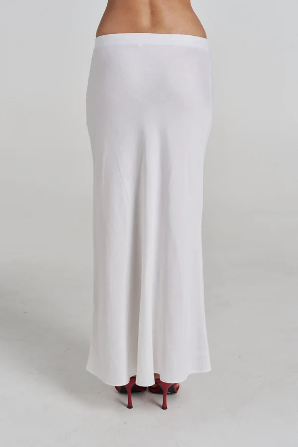 PRE-ORDER - SUMMI SUMMI - SLIP SKIRT - WHITE