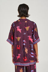 SUMMI SUMMI - BUTTON UP SS SHIRT - ZODIAC