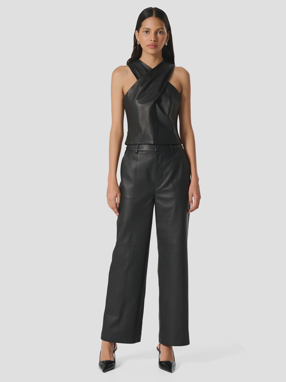ENA PELLY - STANFORD LEATHER PANT - BLACK