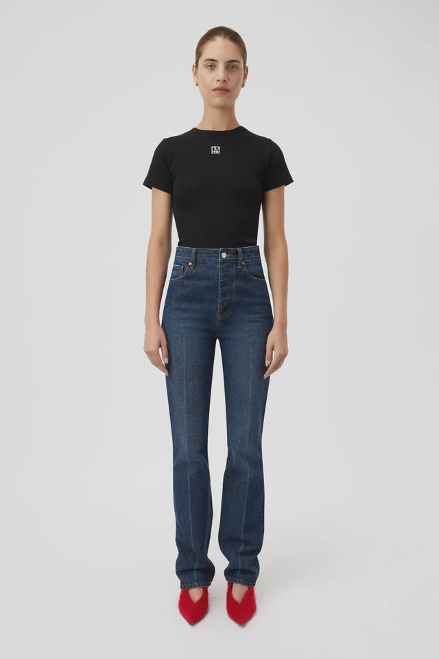 CAMILLA & MARC - NORA FITTED TEE- BLACK