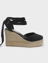 LA TRIBE X CAITLIN CRISP - HIGH WEDGE ESPERDRILLE - BLACK