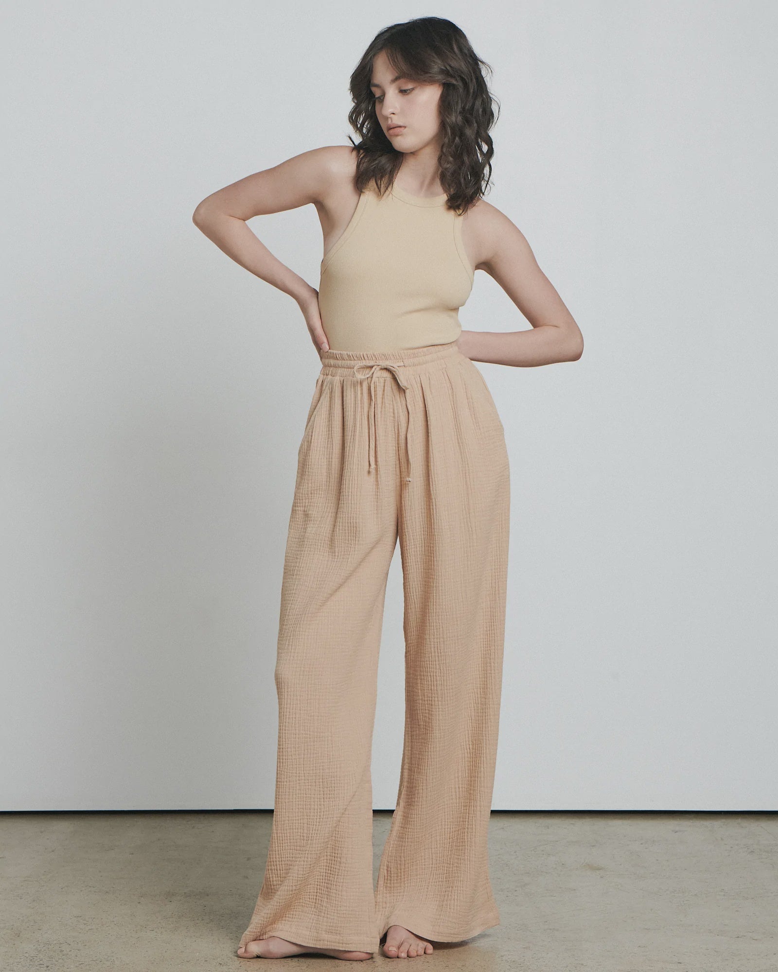 BARE BY CHARLIE HOLIDAY - THE BEACH PANT - SAND