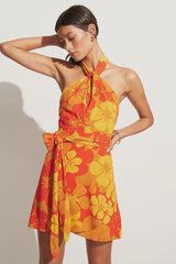 FAITHFULL THE BRAND - ODETTE MINI DRESS - SURFS UP FLORAL PRINT